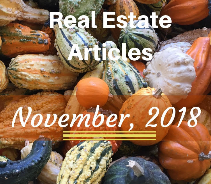 Best Real Estate Articles November 2018