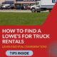 Find a Lowe's Truck Rental